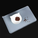 tapete antiderrapante para gatos e cachorros com tigelas